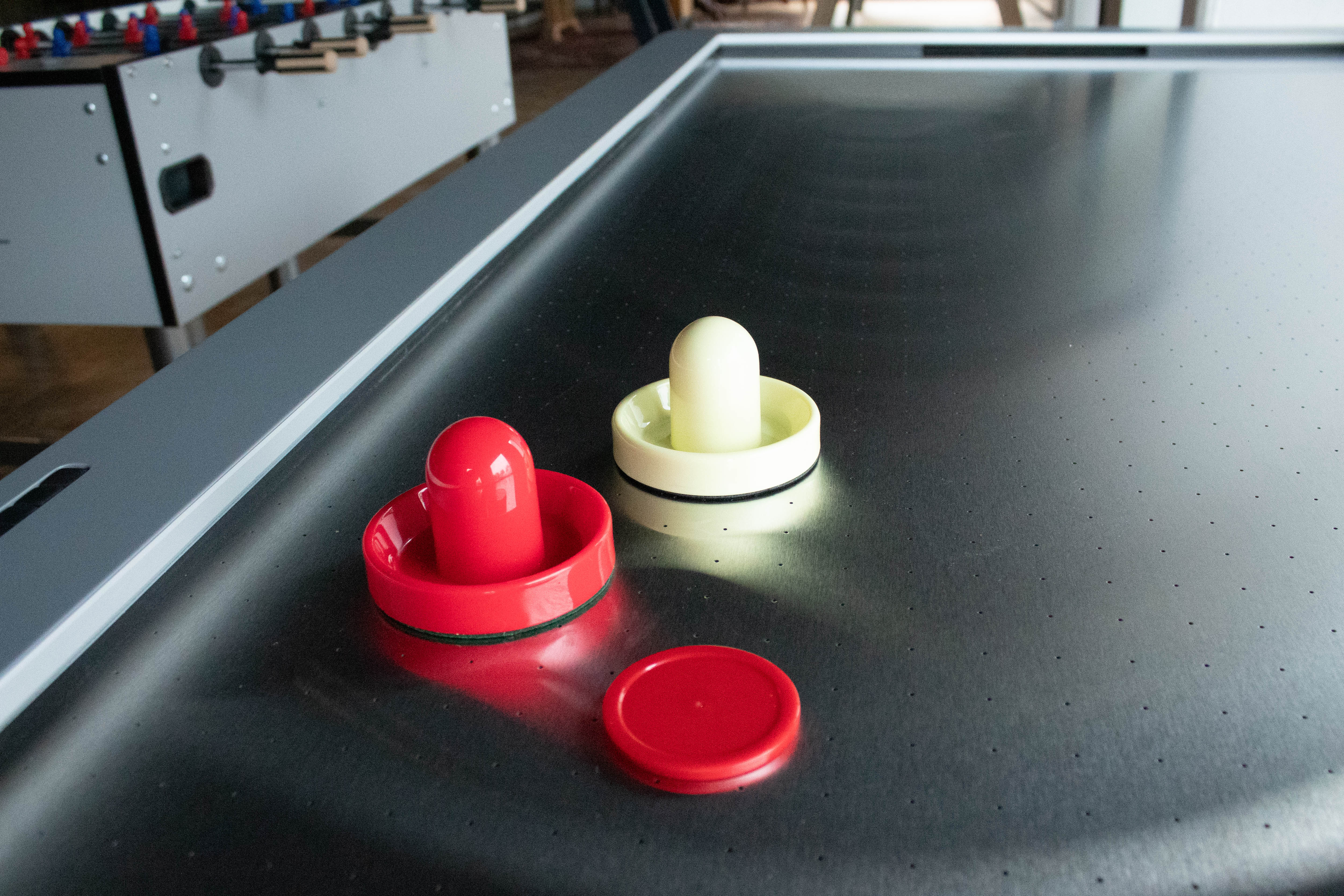 AC001665: Airhockey Dino zwart/rvs- Bilijardai