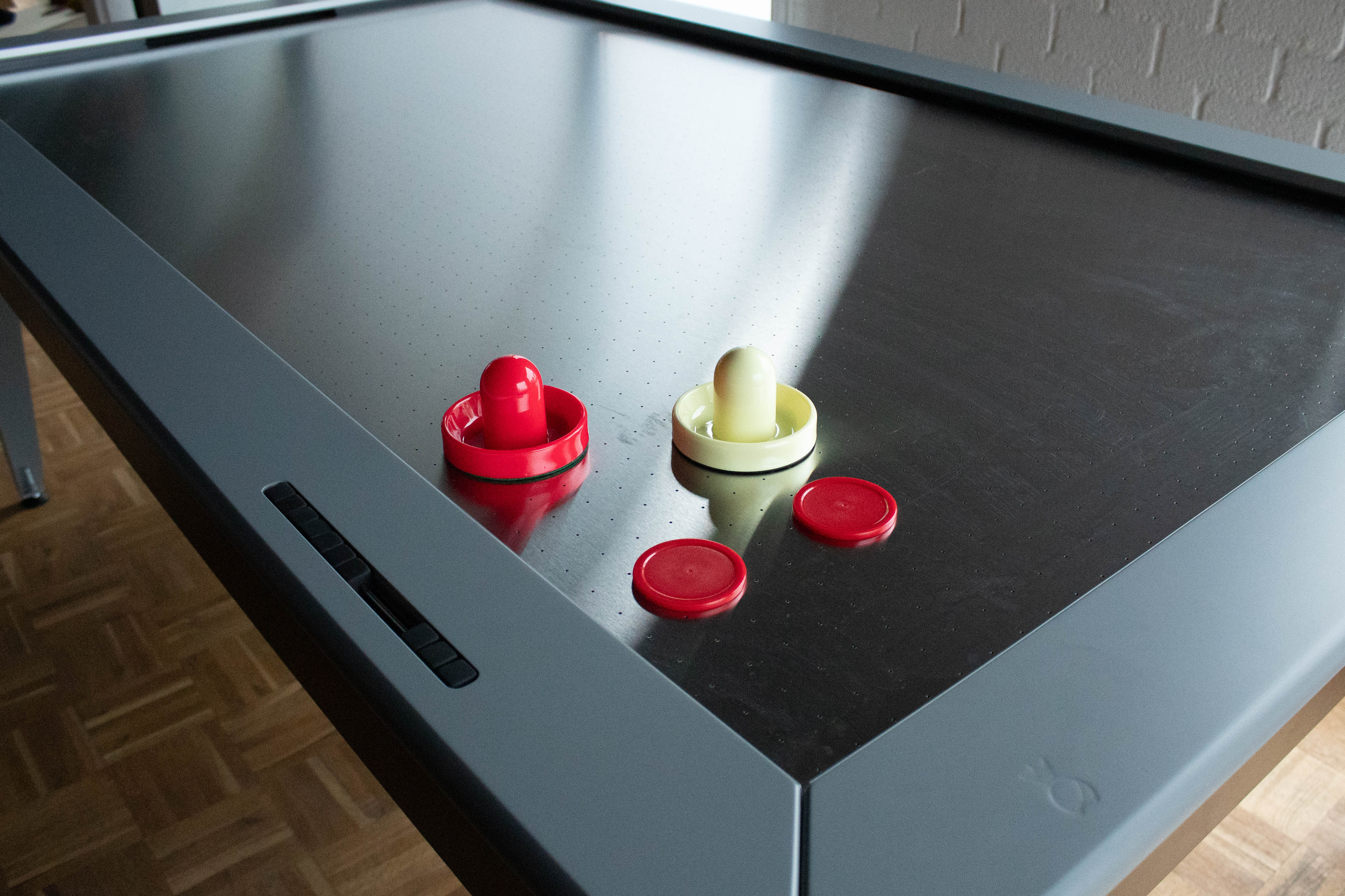 AC001665: Airhockey Dino zwart/rvs- Bilijardai