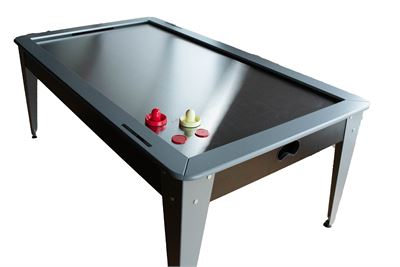 Airhockey Dino zwart/rvs- Bilijardai 