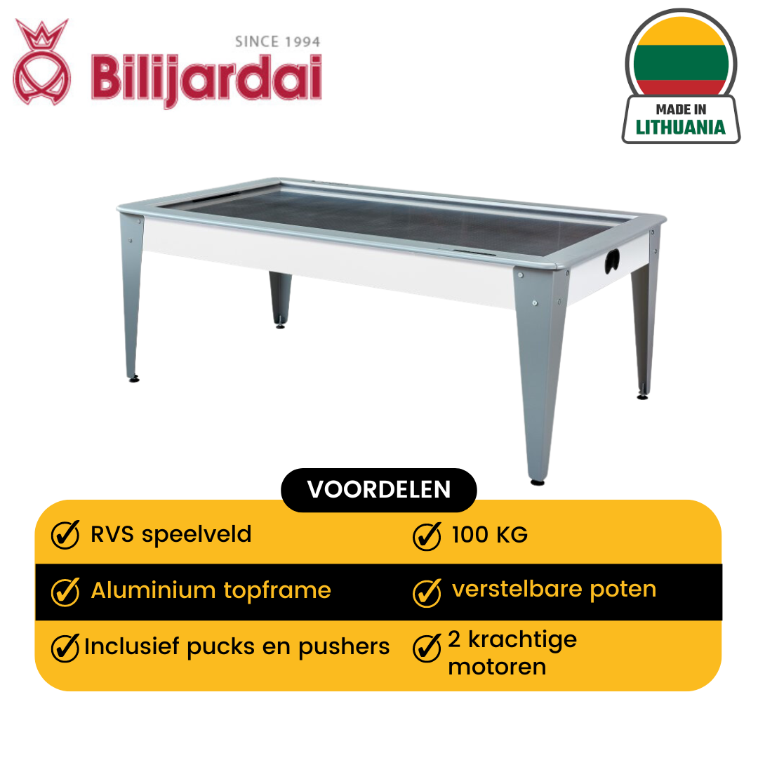 AC001666: Airhockey Dino wit/rvs- Bilijardai