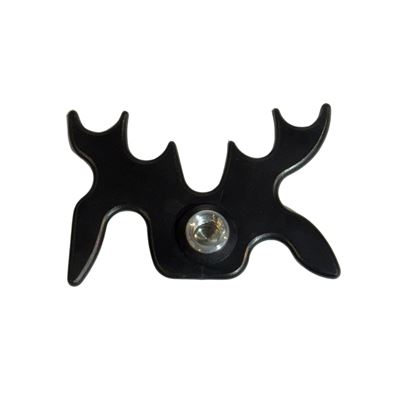 Kunstof brug Eland zwart - Alu montage 