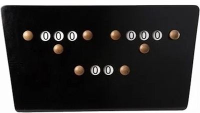 scorebord vlinder zwart