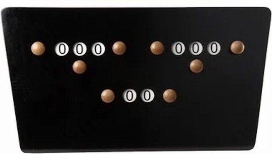 BA0764-ZW: scorebord vlinder zwart #1