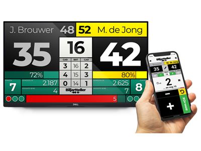 Biljartteller – digitaal scorebord voor de biljartsport