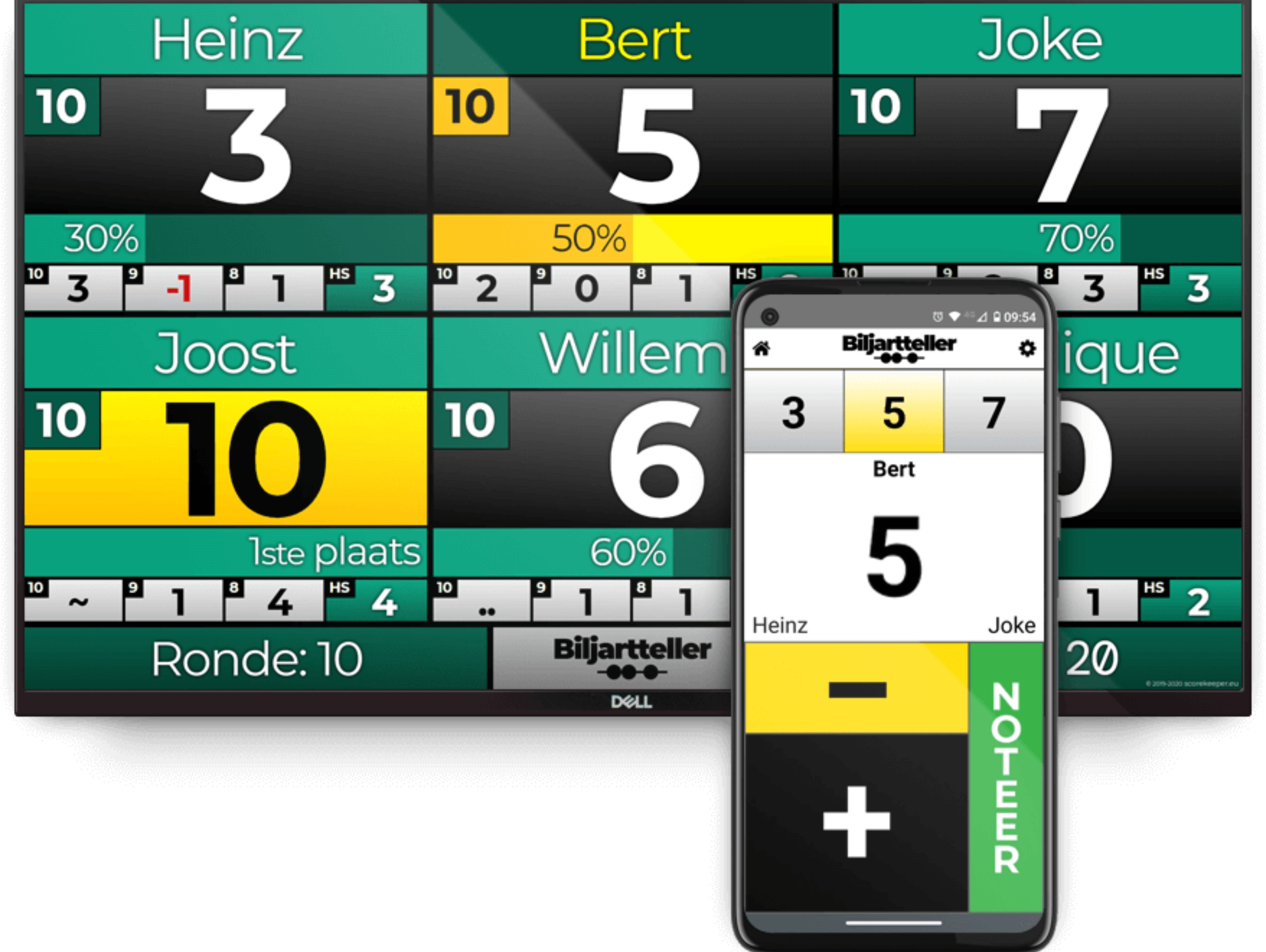 BA0775: Biljartteller – digitaal scorebord voor de biljartsport #3