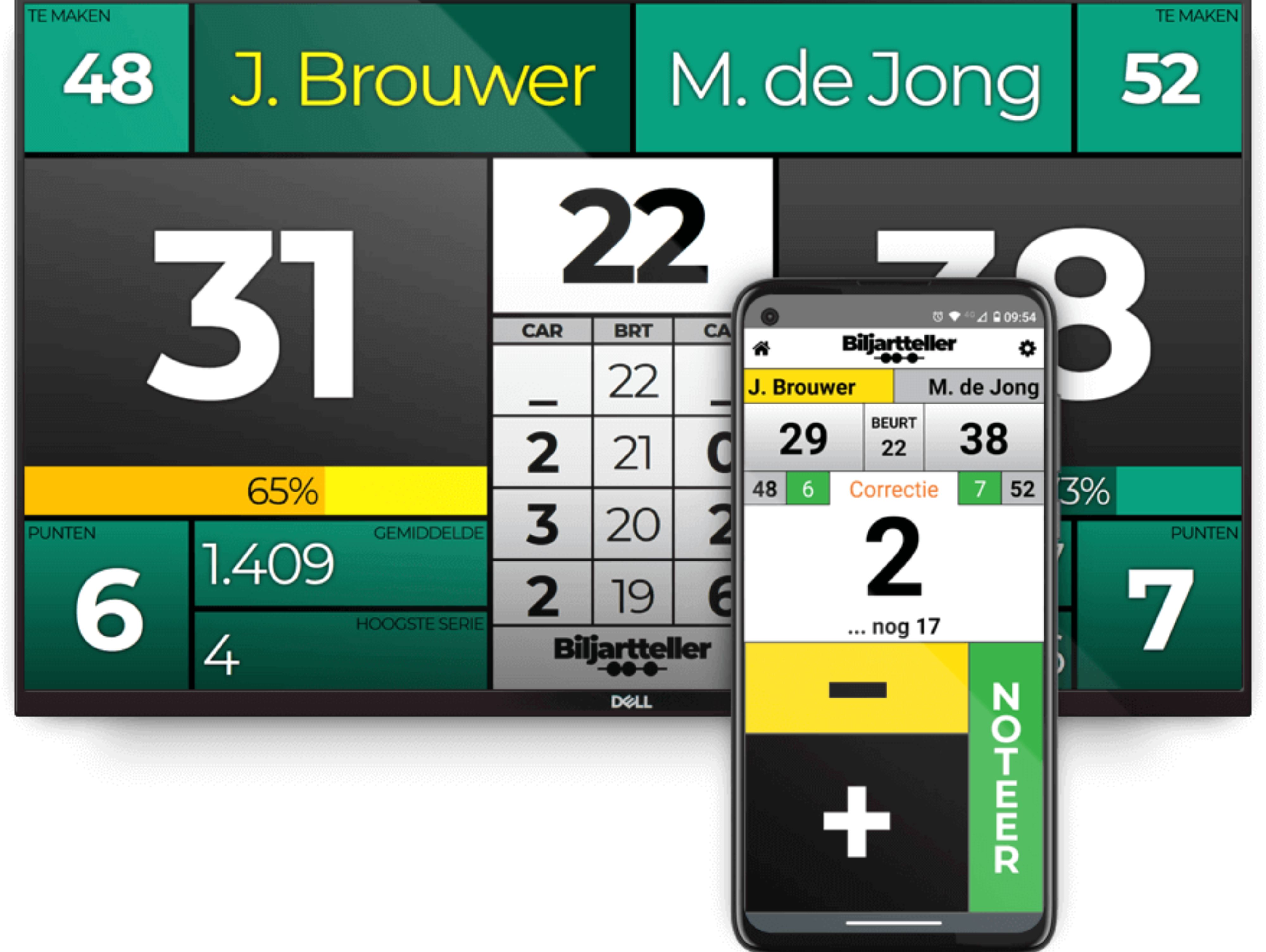 BA0775: Biljartteller – digitaal scorebord voor de biljartsport #4