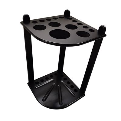 keu rek staand laag, luxe 1/4 hoek zwart