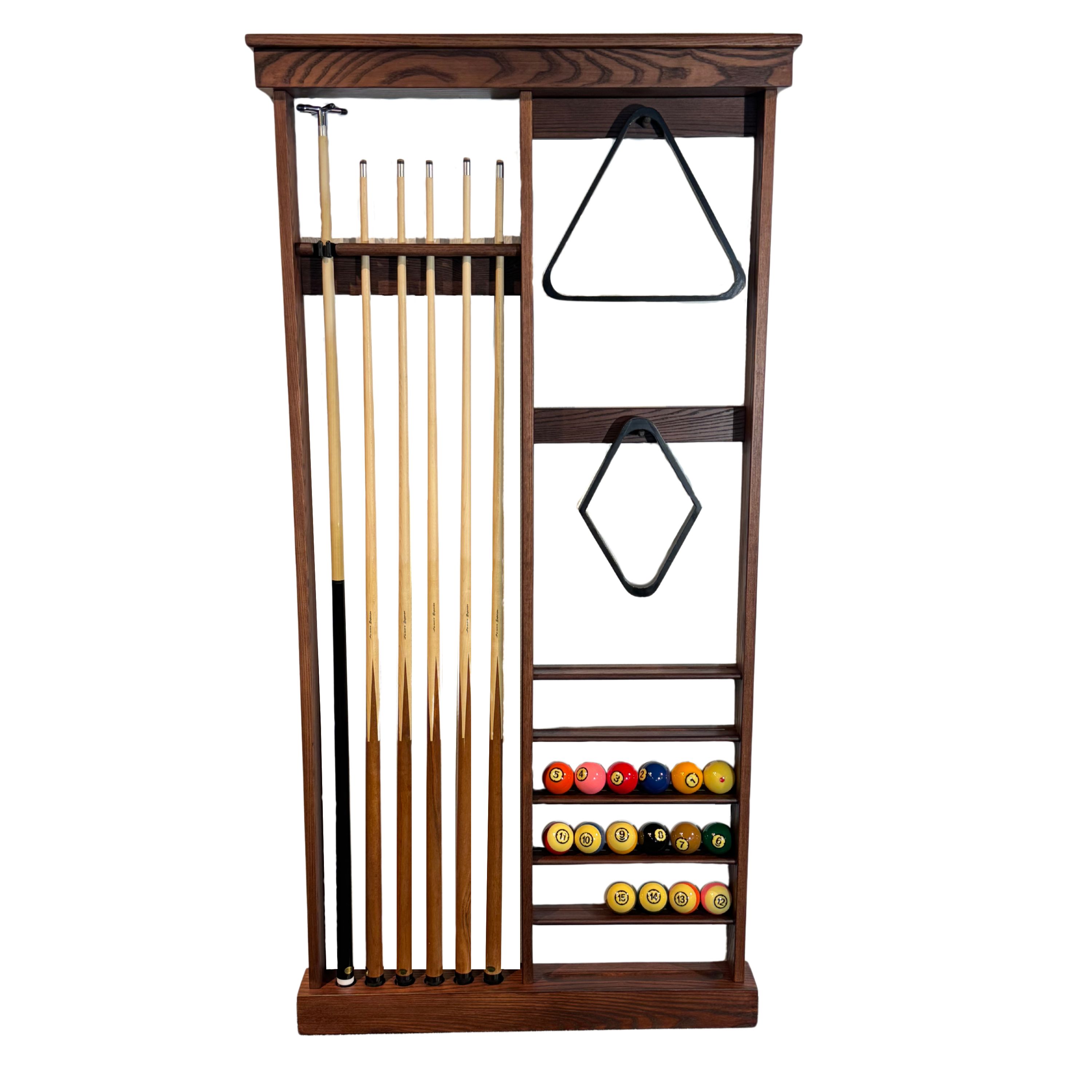 BA0814: Lexor Wand keu rek De Luxe, Dark Oak #1