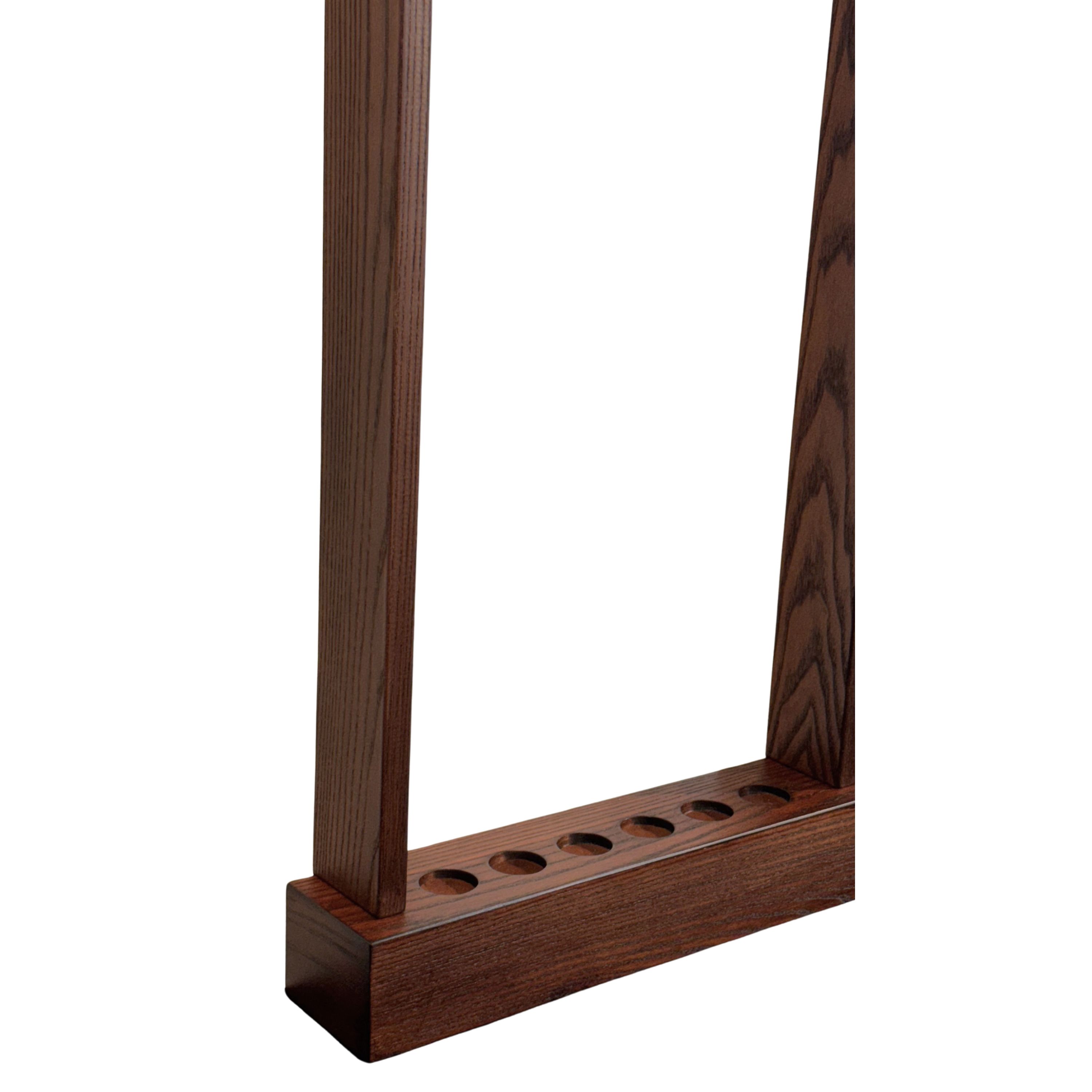 BA0814: Lexor Wand keu rek De Luxe, Dark Oak #3