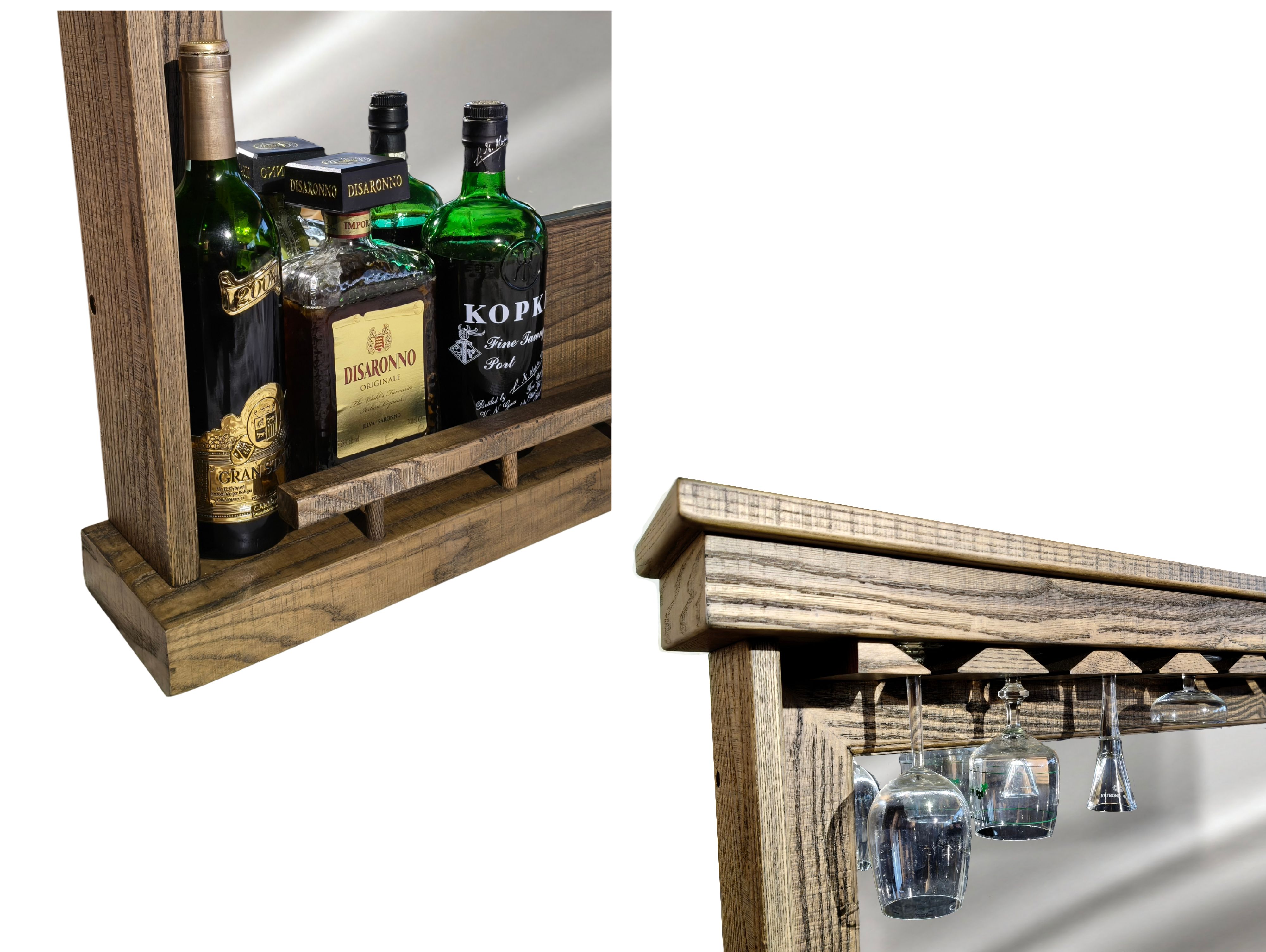 BM0104: Lexor Mirror Vintage Oak - Wood Collection  #2