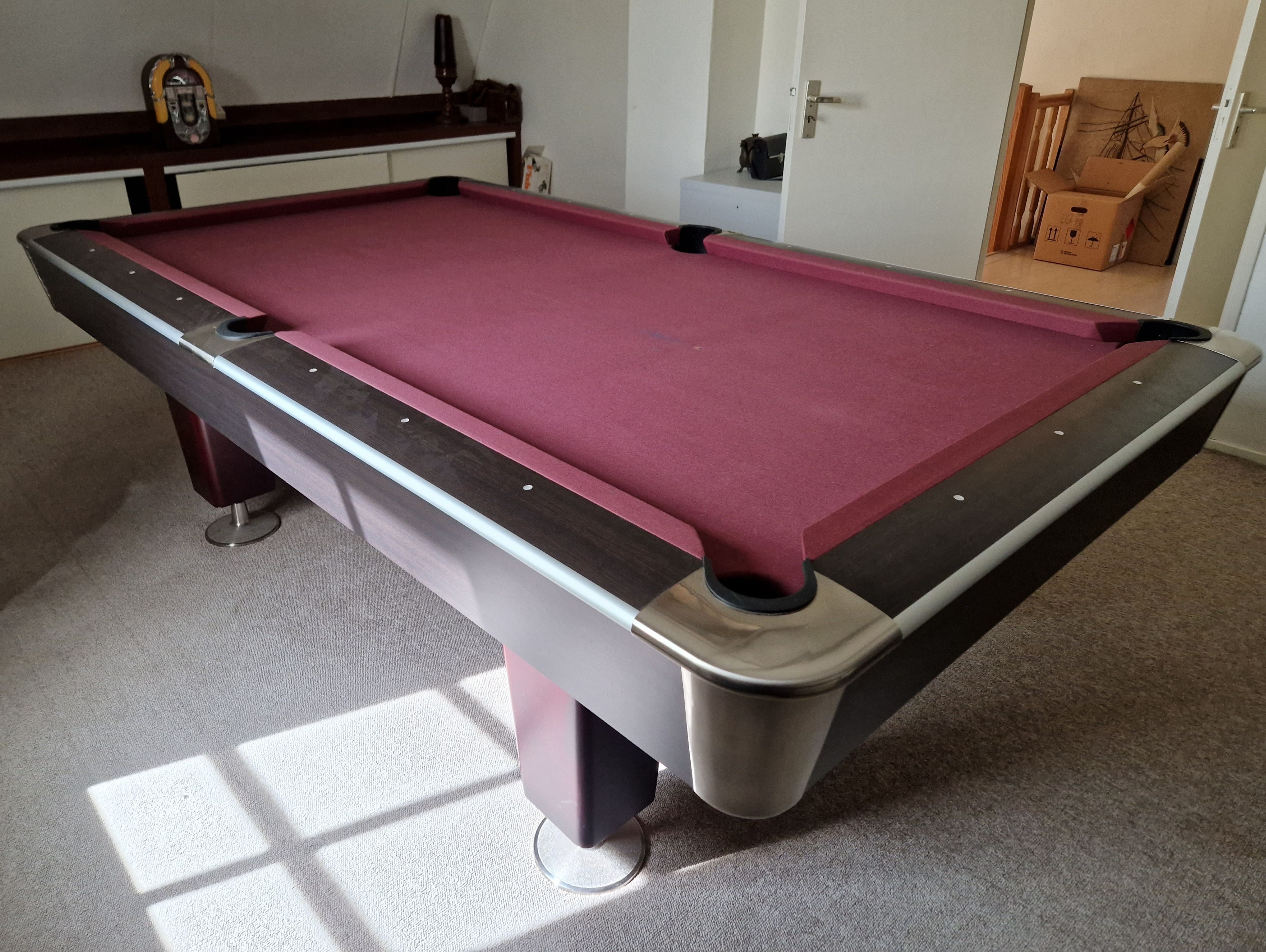 CBO0210: Lexor X-treme Wenge-RVS 8ft, pool & carambole
