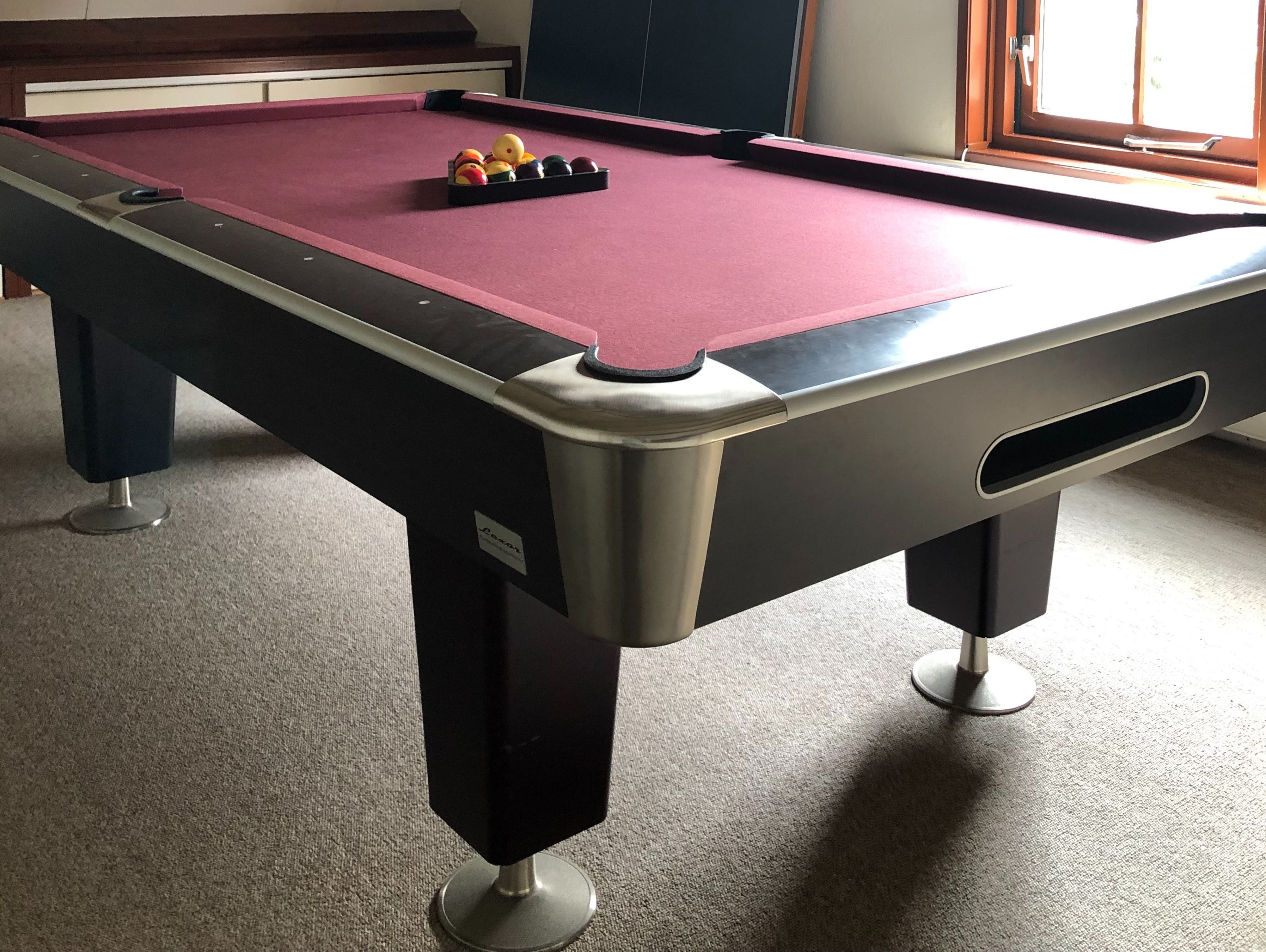 CBO0210: Lexor X-treme Wenge-RVS 8ft, pool & carambole