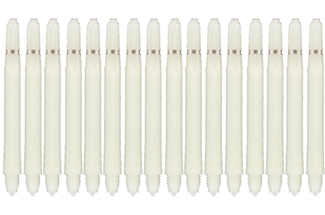 DA0300: set van 10 Nylon shafts wit