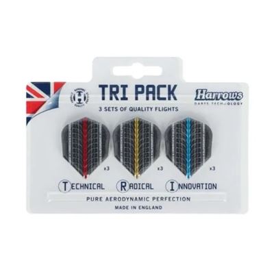 Harrows Supergrip  Tri Pack Flights - 3 Sets