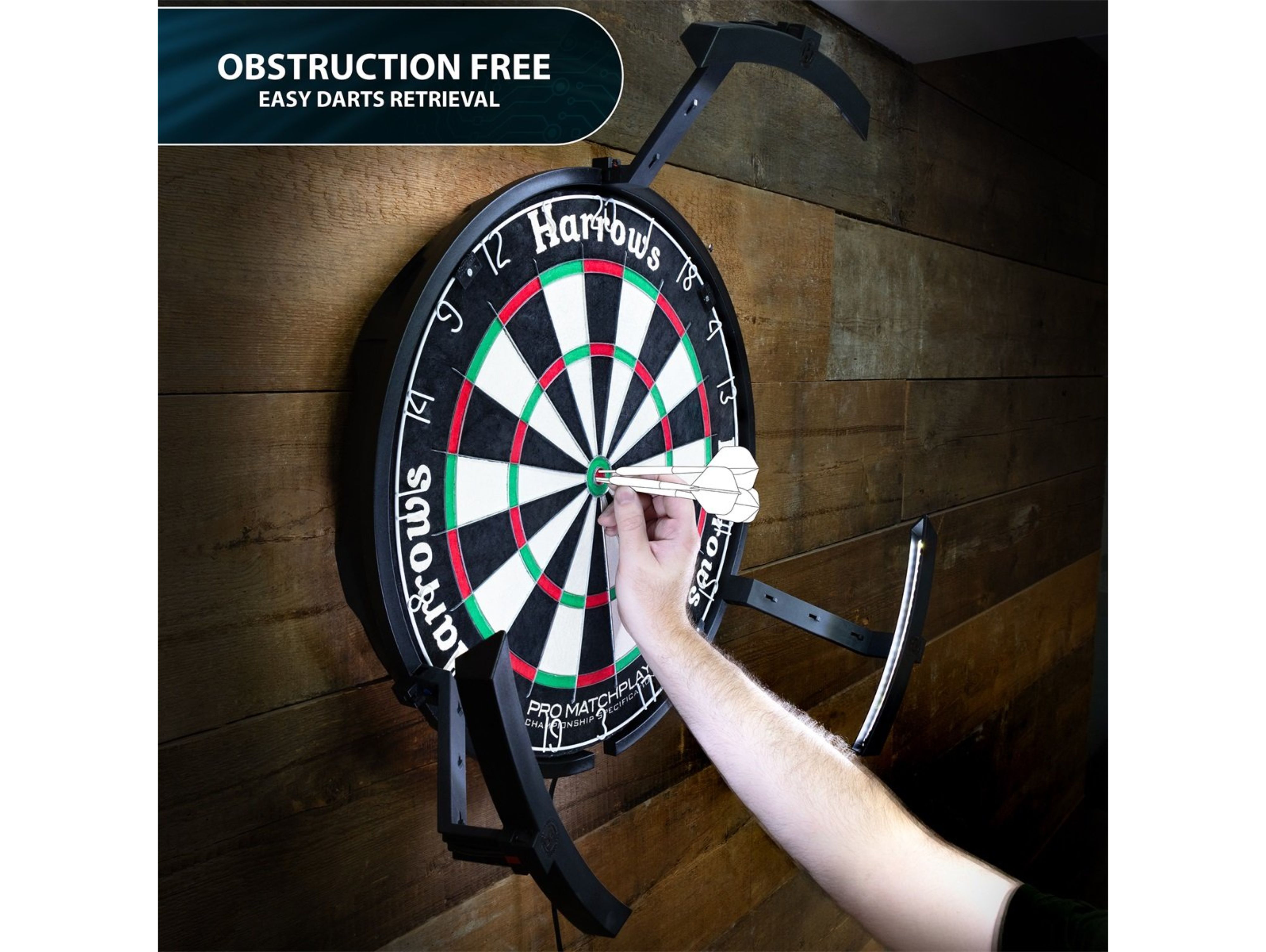 DA0864: Winmau Trilight LED-verlichting - dartbord