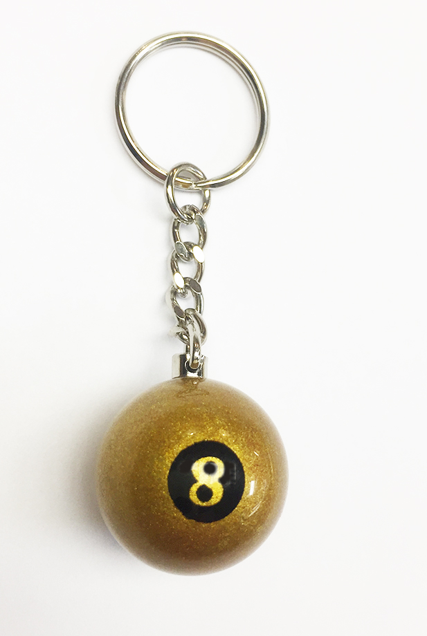 KA0228: Sleutelhanger Aramith 25 mm gouden #8 #1