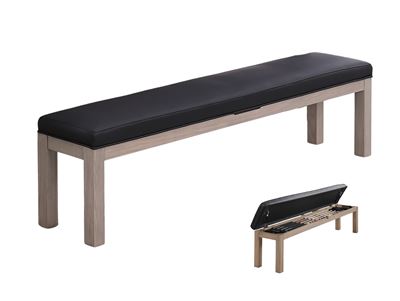 Lexor Bench w/cushion and storage Cement