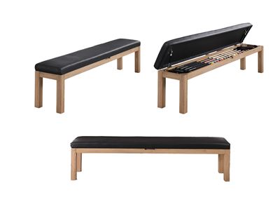 Lexor Bench w/cushion and storage Vintage Oak