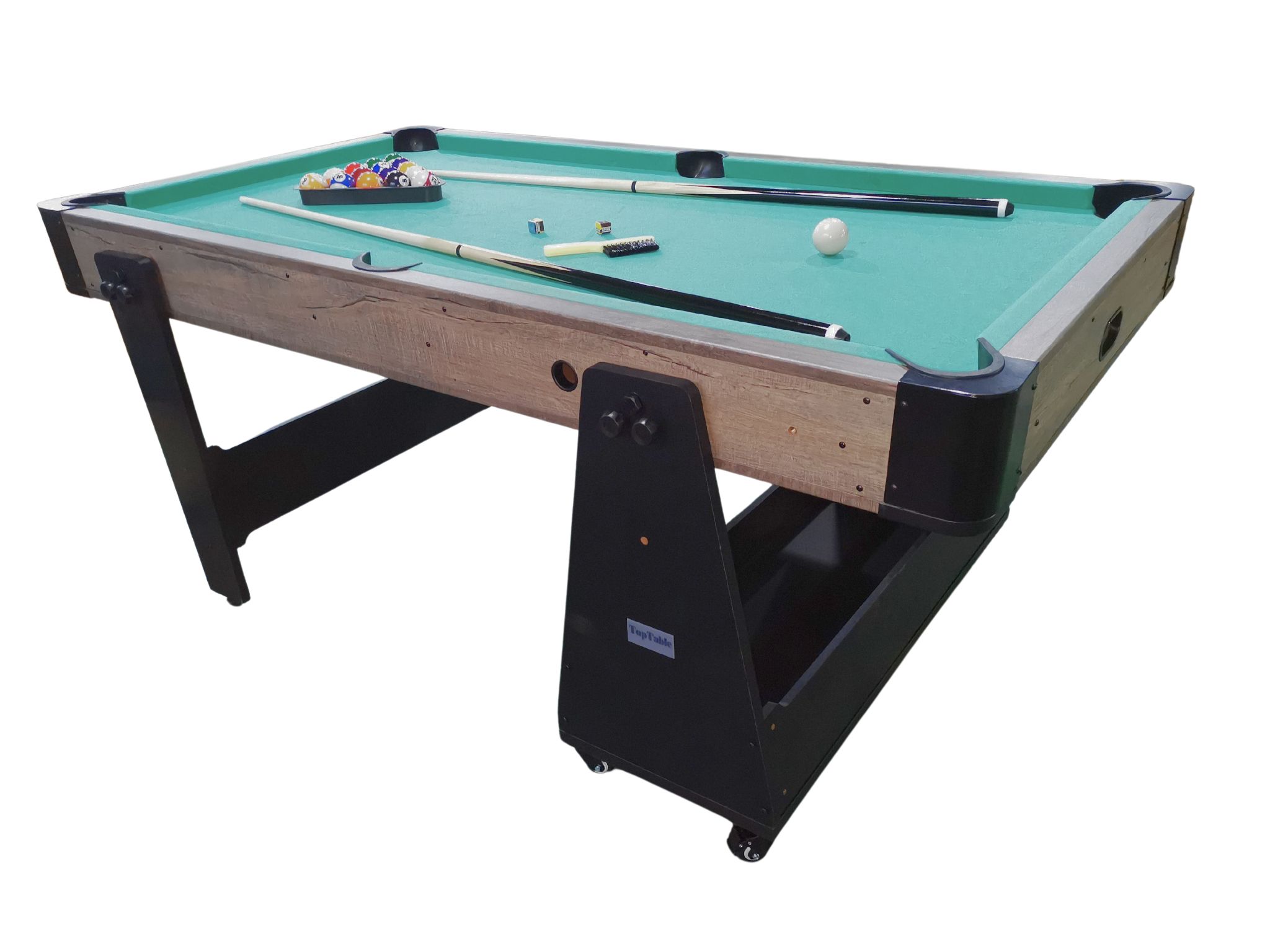 PO0009: Pooltafel TopTable Magiq Easy-Mobile Wood (lichte schade) #2