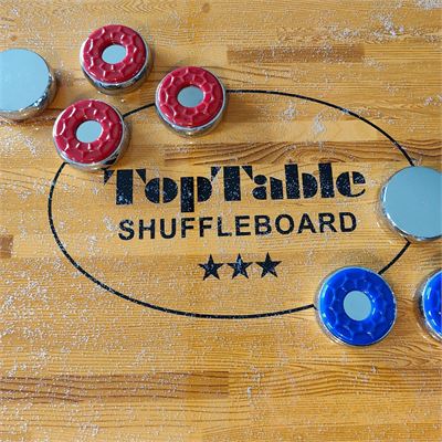 TopTable Shuffleboard Pucks medium 53mm p/pce Blue