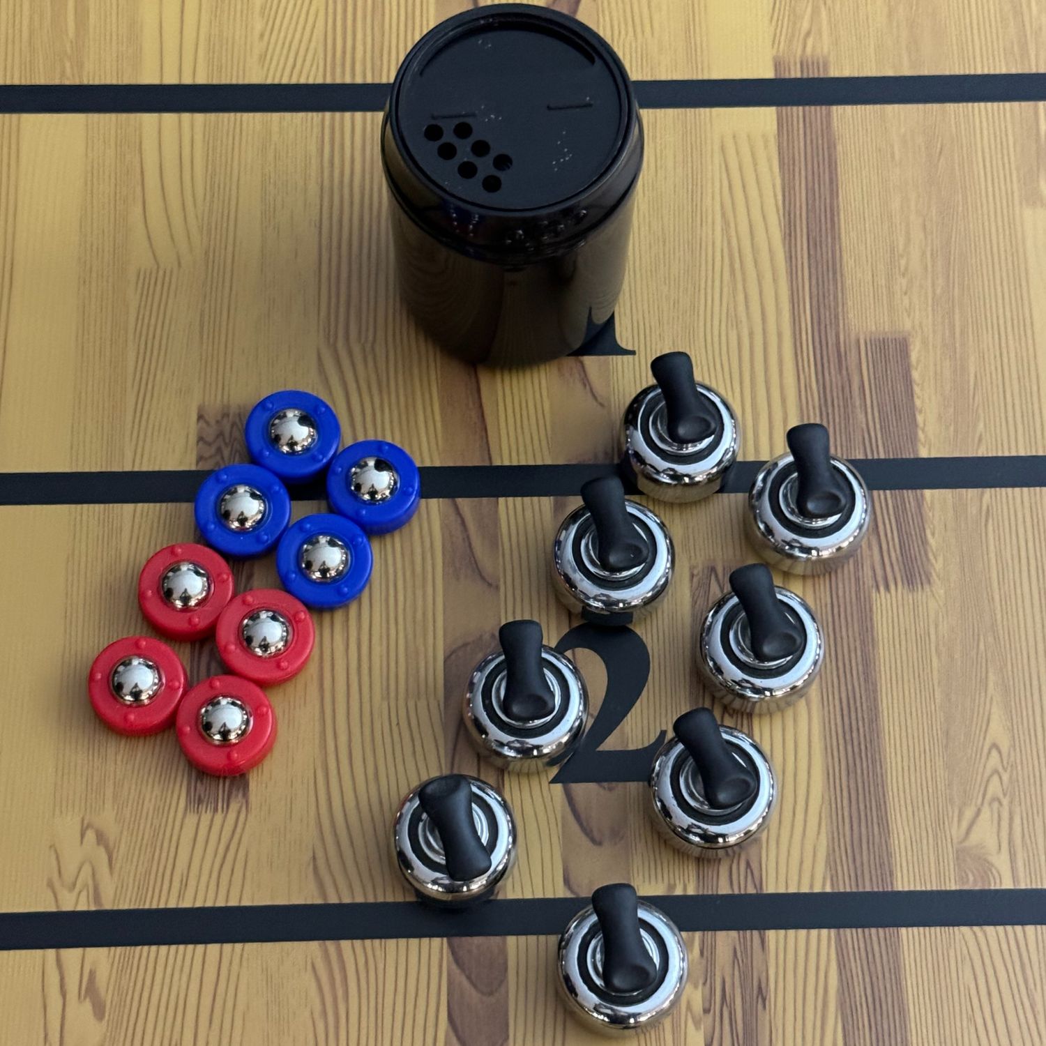 SB0050-6: TopTable Shuffleboard Fun 2-1 games 6ft