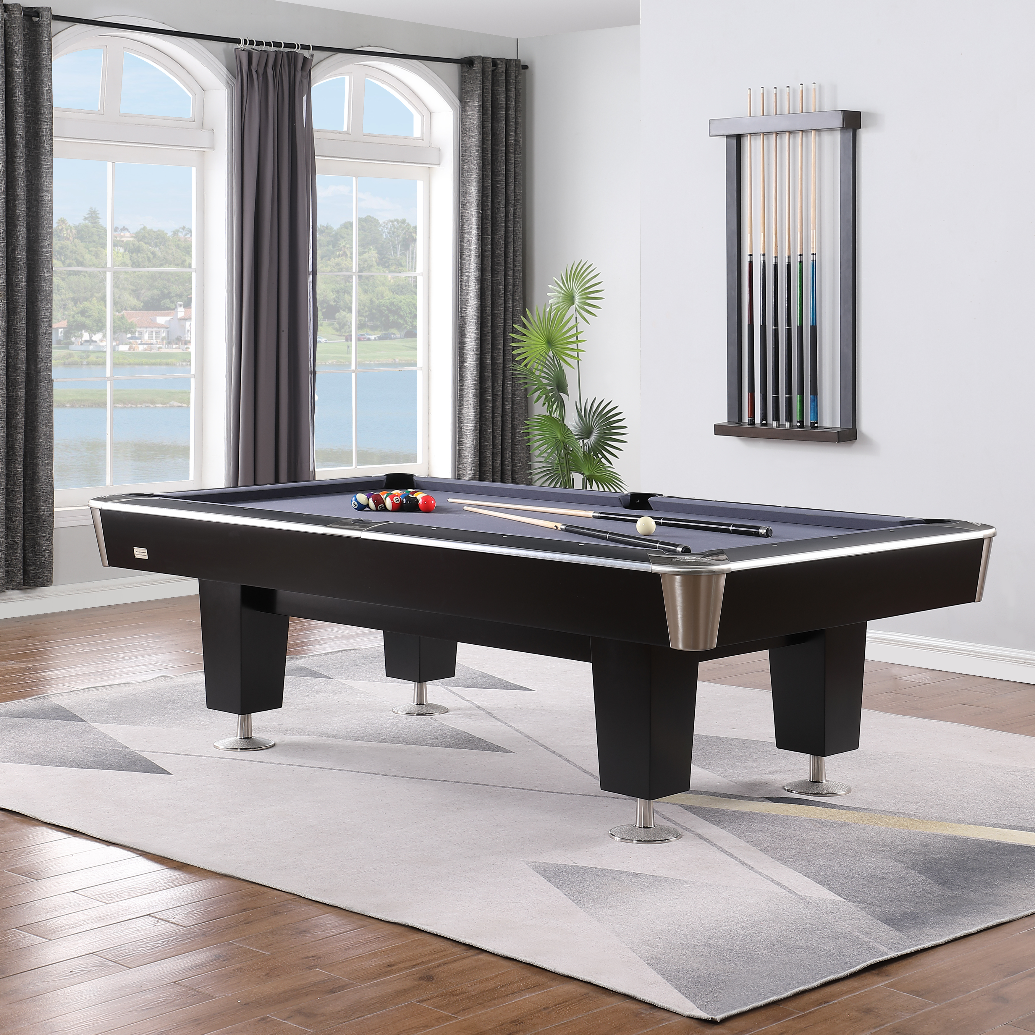 SC0110-PR: Snookertafel Lexor X-treme II Pro-series EPBF pockets, black-RVS  #2