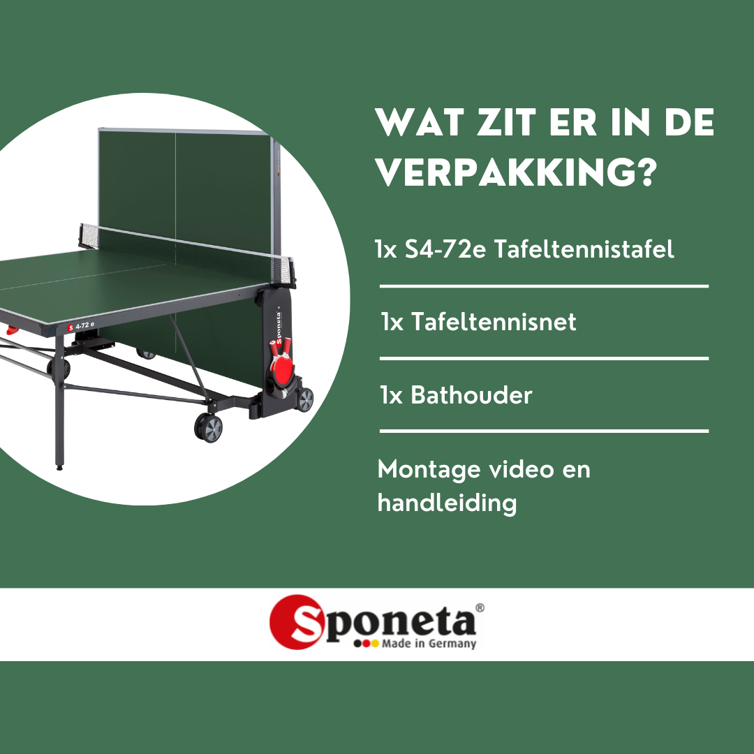 TC0272: Tafeltennistafel Outdoor SPONETA S 4-72 e groen "Gratis levering"