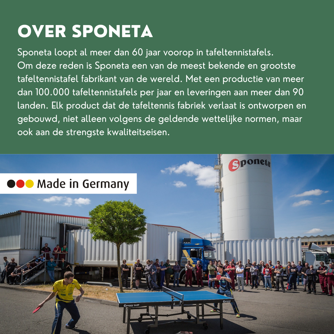 TC0272: Tafeltennistafel Outdoor SPONETA S 4-72 e groen "Gratis levering"
