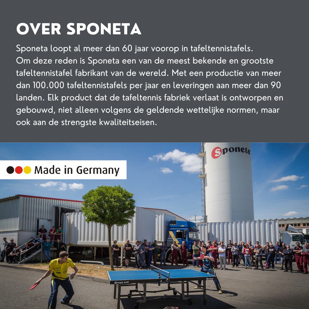 TC0274: Tafeltennistafel Outdoor SPONETA S 4-70 e grijs"Gratis levering + beschermhoes"