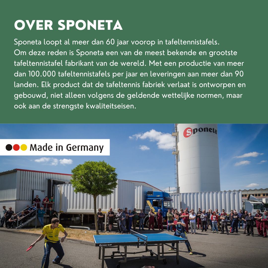 TC0278: Tafeltennistafel Outdoor SPONETA S 5-72 e groen "Gratis levering"