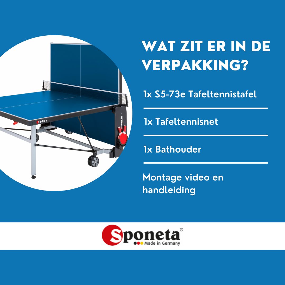 TC0279: Tafeltennistafel Outdoor SPONETA S 5-73 e blauw "Gratis levering"