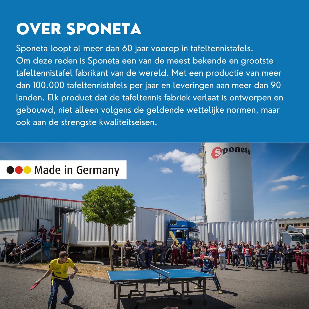 TC0279: Tafeltennistafel Outdoor SPONETA S 5-73 e blauw "Gratis levering"