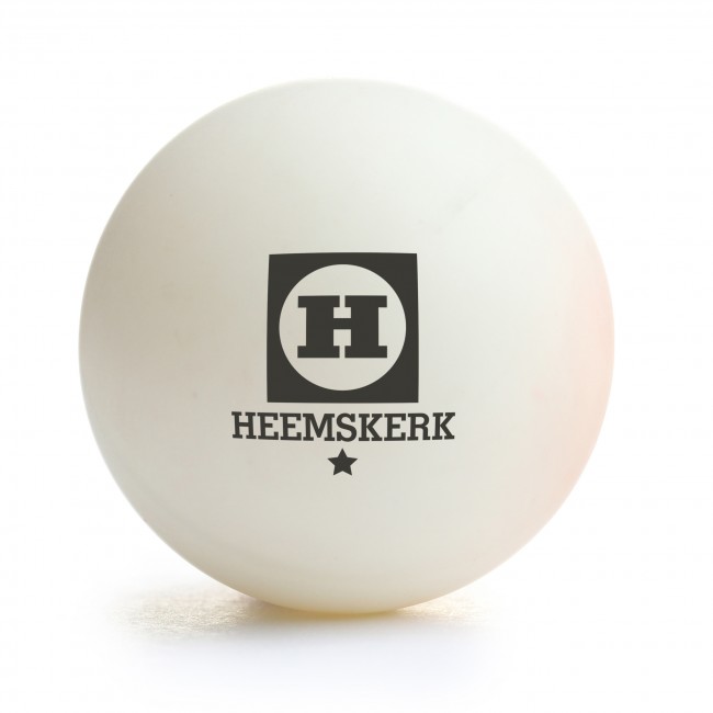 TC0739-4: Tafeltennis ballen Heemskerk Bronze 1 ster 6 stuks wit