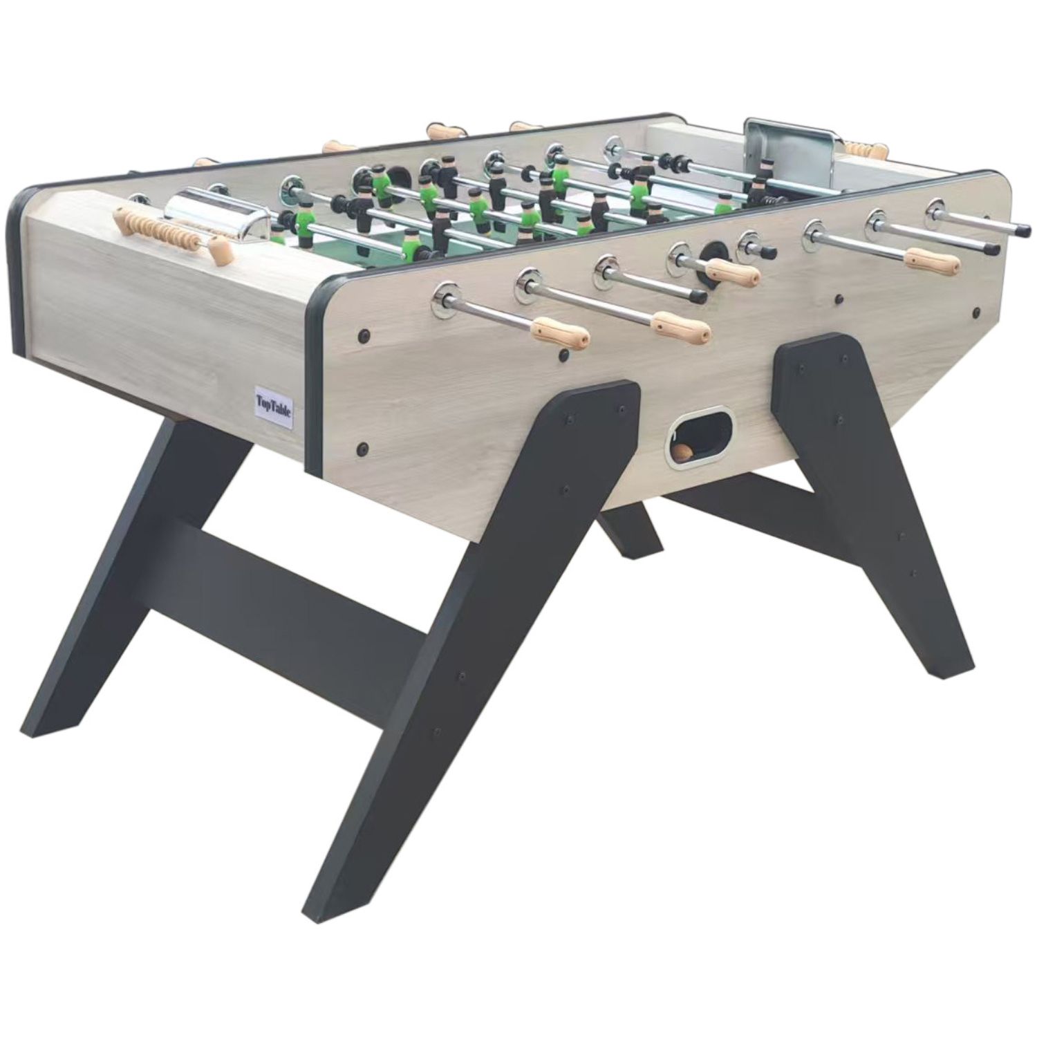 VC0203-N: Retro voetbaltafel TopTable Winner Oak, houten spelers!
