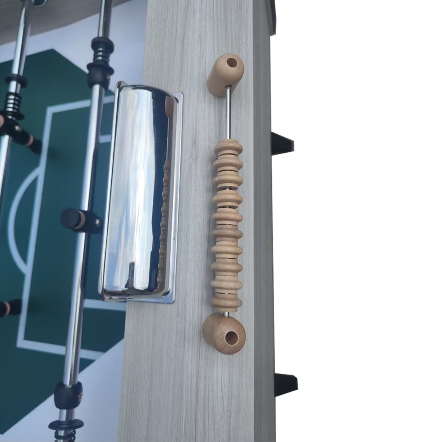 VC0203-N: Retro voetbaltafel TopTable Winner Oak, houten spelers!