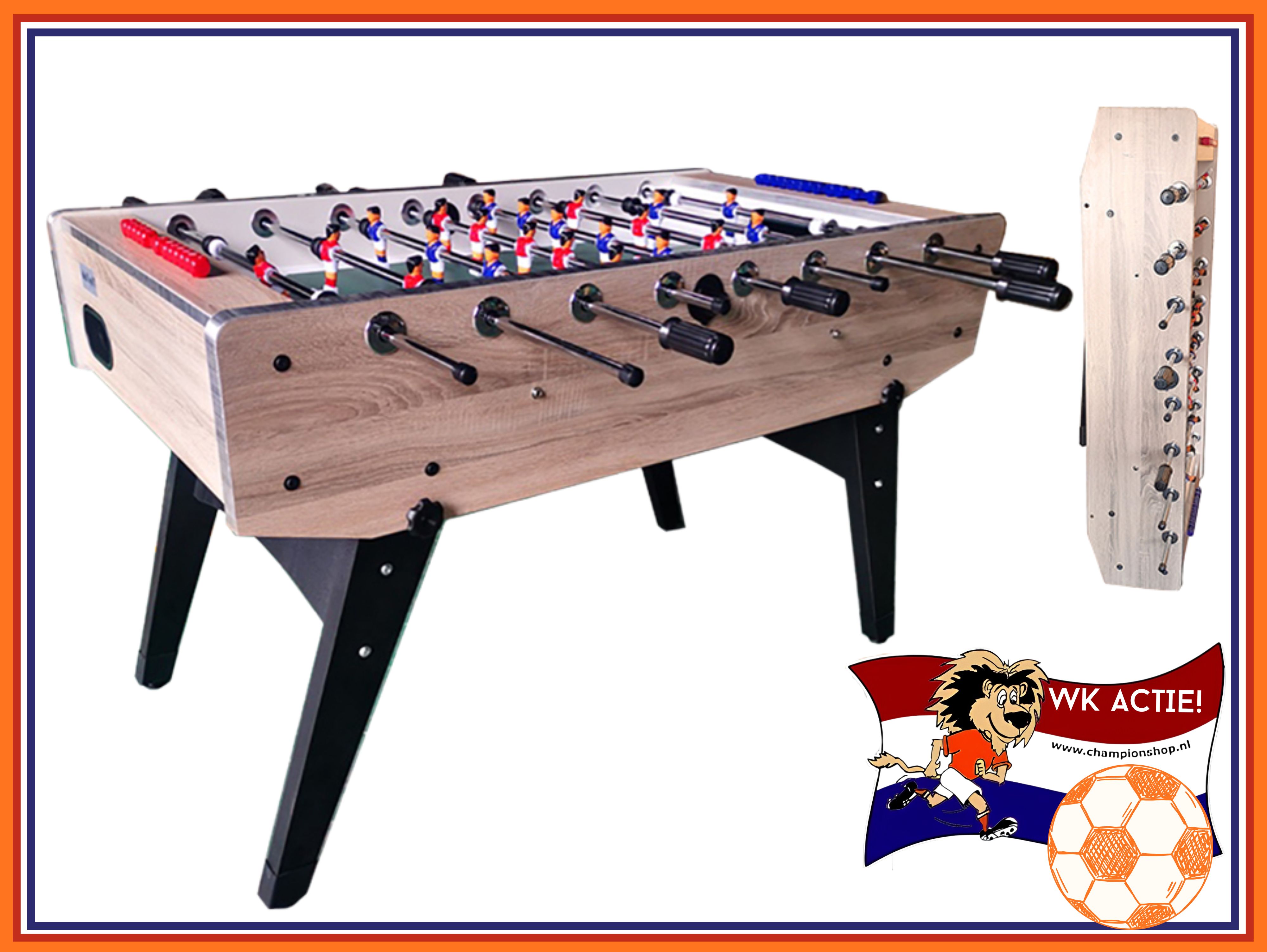 VC0212: Folding Voetbaltafel TopTable Competition Pro *** Formica/Metal Line, Wood - gratis verzending + 3st. oranje balletjes  #1