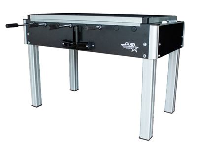 Voetbaltafel Cub Sports SafePlay met glasplaat & telescoopstang
